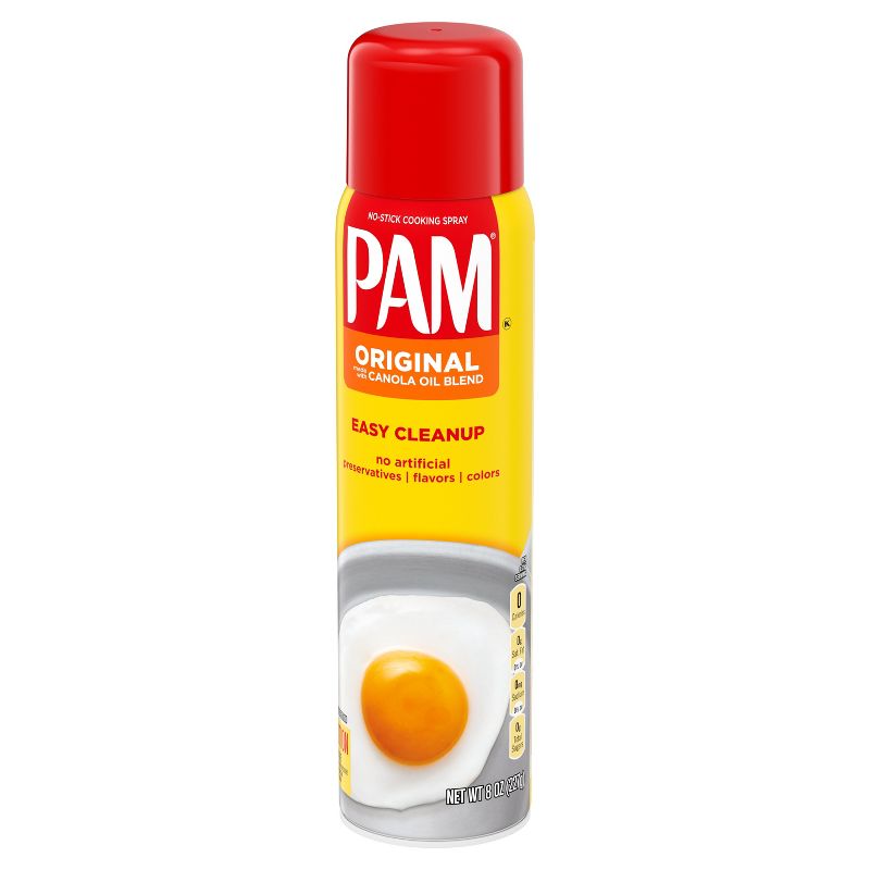 PAM 100% Natural Fat-Free Original Canola Oil Cooking Spray - 8oz, 4 of 7