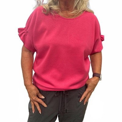 Women's Cinched Sleeve Blouse Top - Wonderful & Young