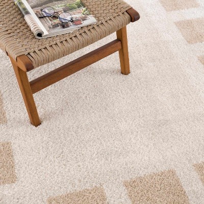 Hauteloom Beynon Beige Washable Area Rug