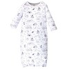 Touched by Nature Infant Organic Cotton Long-Sleeve Gowns 3pk, Arctic - 3 of 4