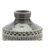 Geometric clay vase 7.5 inch height with ribbed design for modern table decor Melrose - 2 of 3
