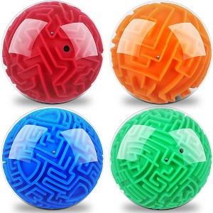 Gamie 3D Maze Ball Brain Teaser Puzzle Games (Set of 4) - 1 of 4