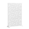 PexFix Outdoor Metal Privacy Screen Garden Fence Bricks Pattern Wall Applique - 3 of 4