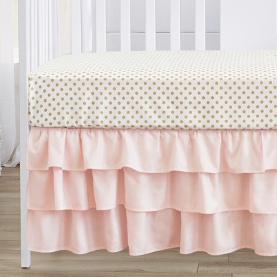 Blush Pink and White Microfiber Toddler Comforter Set