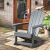 Outsunny Outdoor Rocking Chair, HDPE Adirondack Porch Rocker Chair for Garden, Patio - 2 of 4