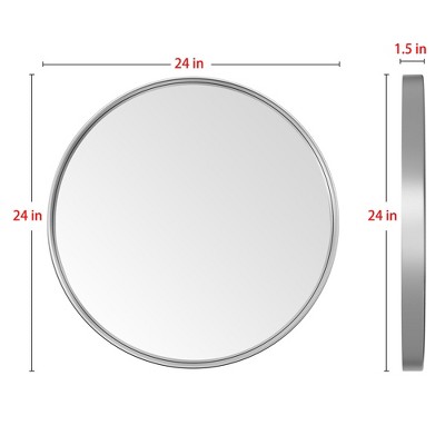 PAIHOME Decorative Round Mirror For Bathroom & Nursery, Vanity Wall Mount
