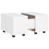 Coffee Table White 23.6"x23.6"x15" Engineered Wood - 2 of 4