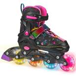 Roller Derby Stryde Lighted Girl's Adjustable Skate Black/Pink