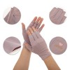 Unique Bargains Anti-slip Sunprotection Half Finger Manicure Gloves 1 Pair - 3 of 4