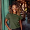 Dalix Pixel Heart Embroidered Lightweight Relaxed Jersey Tee Summer Cute Love Womens - 3 of 4