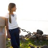 Hope & Henry Girls' Pique Sailor Pant, Infant - 2 of 4
