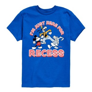 Boys' - Disney - I'm Just Here For Recess Short Sleeve Graphic T-Shirt - 1 of 4