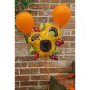 33" Fall Sunflower Bouquet Balloon with 4 Latex Balloons – Autumn Party Decoration - 3 of 4