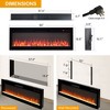 TOBILI 60" Enabled Fireplace Heater, Recessed in-Wall and Wall-Mounted - 2 of 4