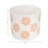 Planter and Flower Pot for Home Decor - Modern Planters with Sweet Floral Print for Living Room, Garden, or Patio Decor - 3 of 4