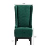 Lyngins Vintage High-Back Accent Chair, Modern High Wingback Chair, Faux Leather Living Room Chair with Birch Legs, Comfy Reading Chair/Sofa Chair - 3 of 4