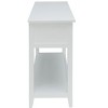 GDFStudio Nita Rectangular Console Table with 2 Basket Front Drawers and Bottom Shelf - 4 of 4