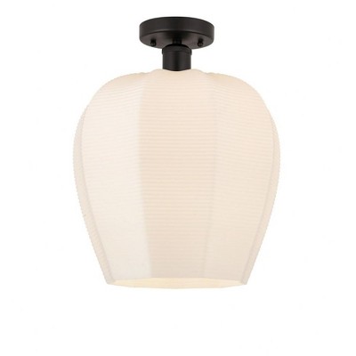 Norfolk - 1 Light Semi-Flush Mount In Industrial Style-15.13 Inches Tall and 11.75 Inches Wide