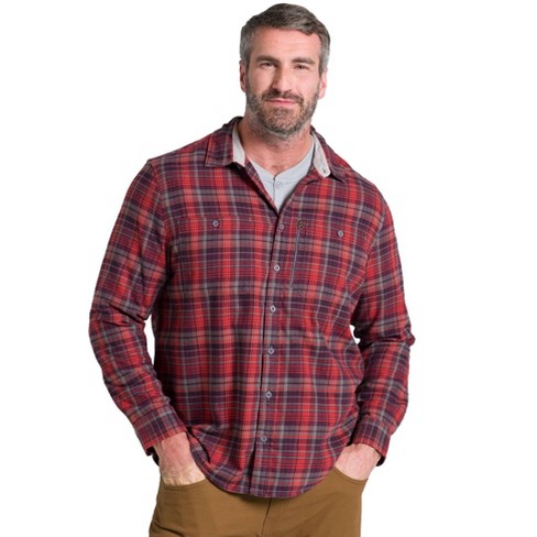 Jockey Men's Outdoors Flannel Field Shirt L Outdoor Twilight