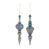 Melrose Irredescent Glass Drop Ornament (Set of 6) - 2 of 4
