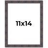 PosterPalooza | Photo Size Slim Profile Brown Frame - UV Acrylic, Foam Board Backing, Hanging Hardware - 2 of 4
