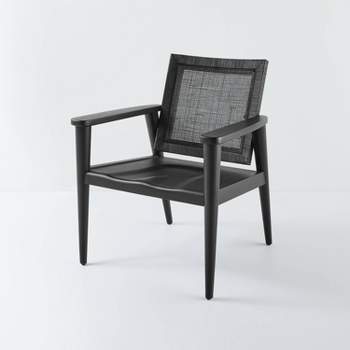 Wood with Cane Back Accent Chair Black - Hearth & Hand™ with Magnolia