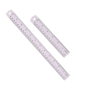 Unique Bargains Aluminum Alloy Rulers with Centimeters Millimeters Inches and Conversion Table - 1 of 4