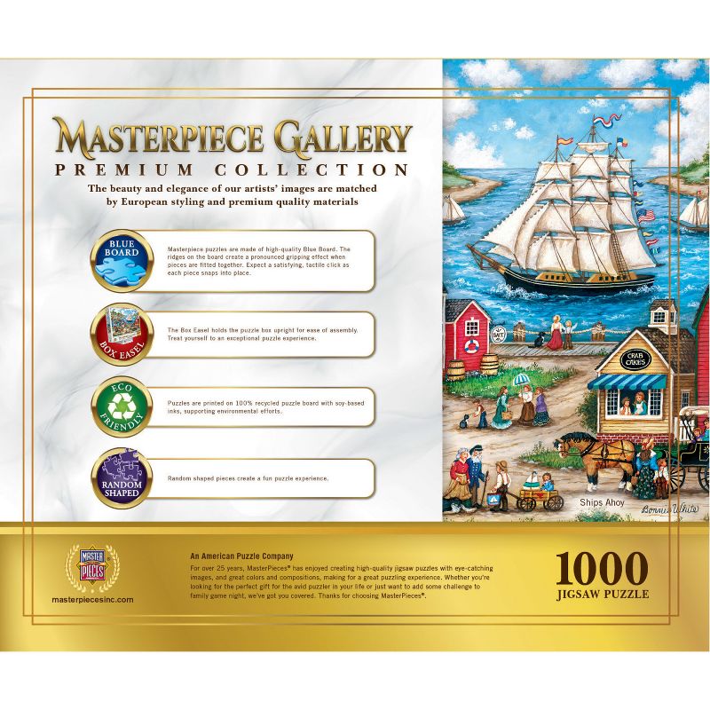 MasterPieces 1000 Piece Jigsaw Puzzle for Adults - Ships Ahoy - 26.8"x19.3", 4 of 7