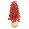 One Hundred 80 Degrees 9.0 Inch Red Snowflake Tree Christmas Village Tree Sculptures - 2 of 4