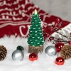 Pavilion Gift Company - Green Frosted Pine Tree - 7.25" Realistic Flame LED Lit Candle - Flame Candles - 2 of 4