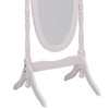SEVOBAL Bathroom Vanity Mirrors Full Length Wooden Floor Mirror Adjustable Tilt Accent Full Length Tall Vertical View, White, 23"*20"*59.5" - 3 of 4