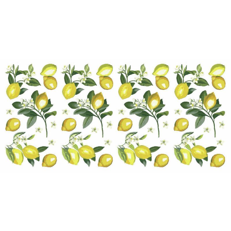 Lemon Peel and Stick Wall Decal Yellow/Green - RoomMates, 1 of 6