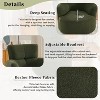 CAVINAS Polyester Swivel Accent Chair with Adjustable Headrest,Modern Round Upholstered Swivel Living Room Chairs,Reading Chairs for Living Room - 4 of 4