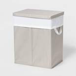 Laundry Hamper with Lift Liner and Lid Gray - Brightroom™