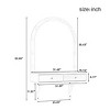 Wall Mounted Floating Makeup Vanity with Mirror & LED Lights, Compact Dressing Table with Power Outlets and Storage Drawers - 2 of 4