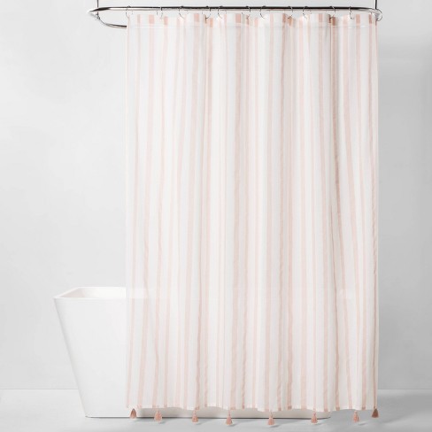 Stripe Shower Curtain Coral Threshold Target
