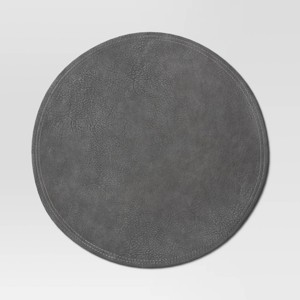 Faux Leather Decorative Charger - Threshold™ - 1 of 4