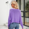 Clearlove Women V-Neck Short Knitted Cardigan Long Sleeve Sweater Tops Loose Female Knitwear - 2 of 4