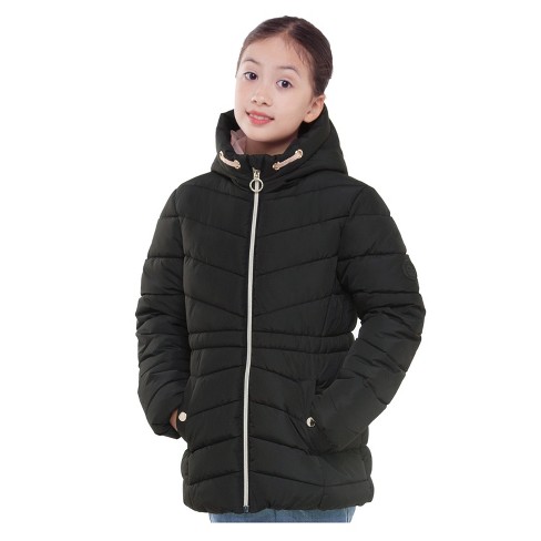 Girls fashion puffa coat