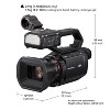 Panasonic X2000 4K Professional Camcorder with 24x Optical Zoom, WiFi HD Live Streaming, 3G SDI Output and VW-HU1 Detachable Handle, HC-X2000 (USA - 3 of 4