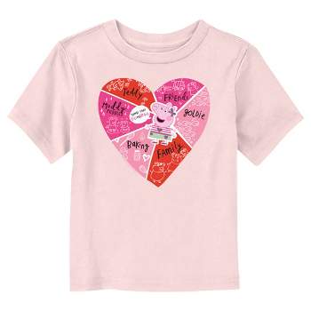 Toddler's Peppa Pig Things That Fill My Heart Doodles T-Shirt
