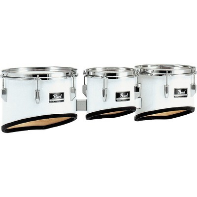 Pearl Competitor Marching Tom Set Level 2 #33 Pure White, 8,10,12 set 194744457562