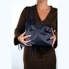 VALS - Navy Suede Leather Shoulder Bag (Women) navy suede standart - 3 of 4