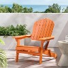 FONTOI Adirondack Chairs, Adirondack Chairs with Handles, Outdoor Backyard Chairs with Reclining Seat Back for Garden, Orange, 30.25"*34.25"*35.75" - 4 of 4