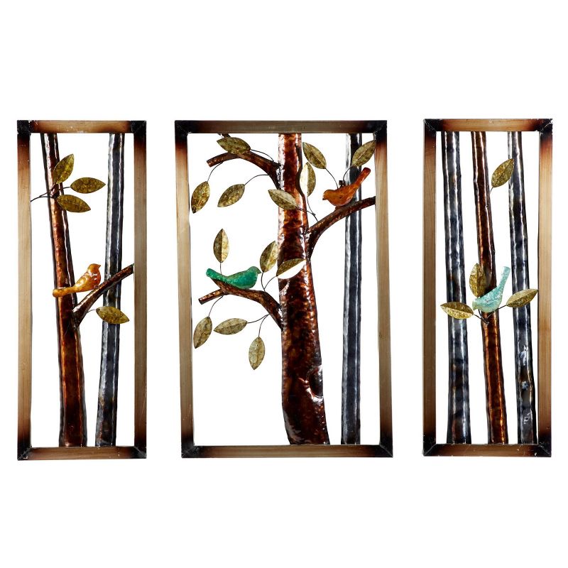 Set of 3 Metal Bird Wall Decors with Tree Branches - Olivia &#38; May, 5 of 7