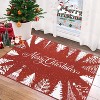 Washable Christmas Tree Rug Non Slip Low Pile Rug Soft Xmas Decorative Floor Cover Foldable Indoor Carpet for Living Room Bedroom Playroom Nursery - 2 of 4