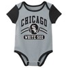 MLB Chicago White Sox Infant Boys' 3pk White Bodysuit - 3 of 4