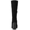 Allegra K Women's Round Toe Zipper Closure Mid-Calf Block Heel Boots - 4 of 4