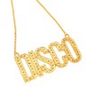 Skeleteen Gold Chain Disco Necklace - 1970s Faux Bling Jewelry Costume Accessories for Adults and Children - 2 of 4