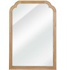 Okak Modern Half-Rounded Corner Decorative Wall Mirror for Entryway,Bathroom,Solid Wood Home Decor Vanity Mirror for Bedroom - 4 of 4